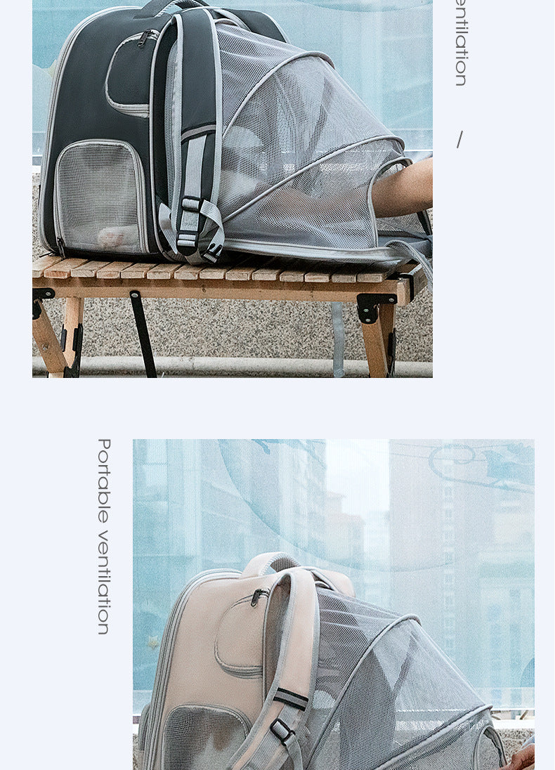 Summer Breathable Mesh Pet Carrier Bag, Portable Cat Carrier with Opening, Small Dog Backpack Manufacturer Wholesale