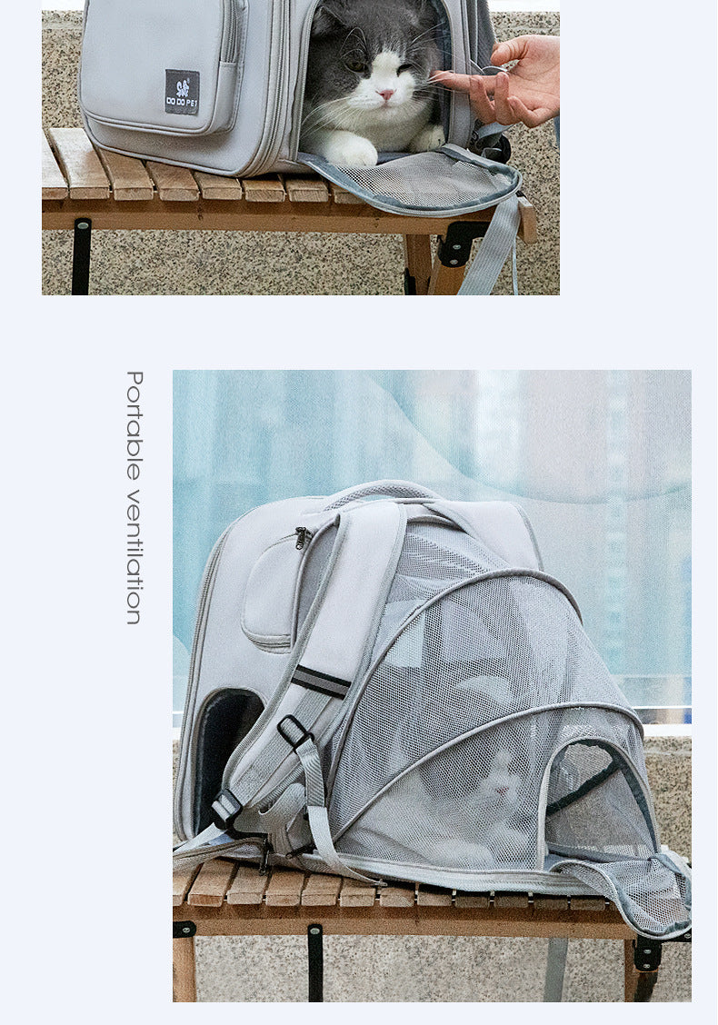 Summer Breathable Mesh Pet Carrier Bag, Portable Cat Carrier with Opening, Small Dog Backpack Manufacturer Wholesale