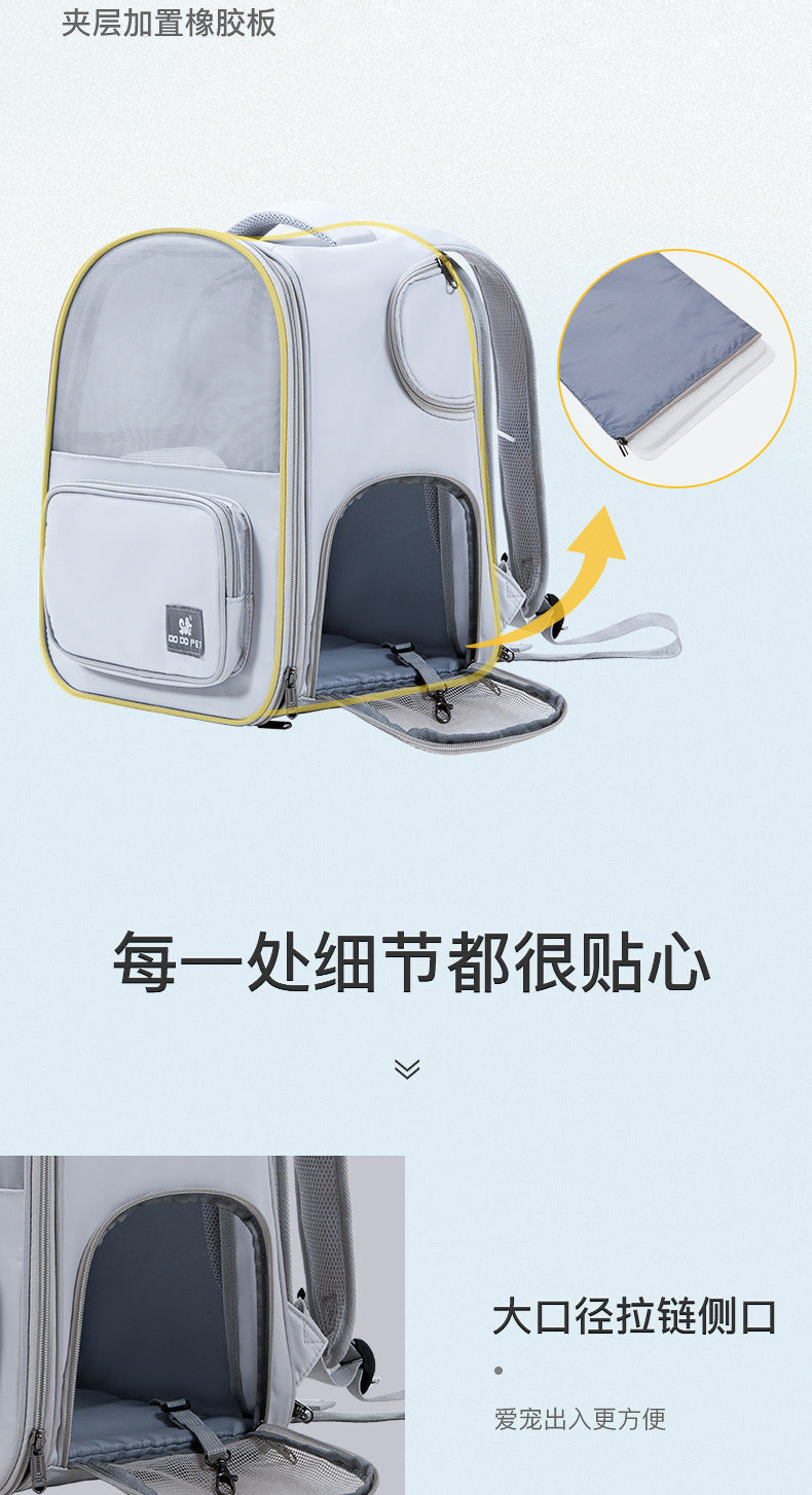 Summer Breathable Mesh Pet Carrier Bag, Portable Cat Carrier with Opening, Small Dog Backpack Manufacturer Wholesale